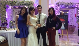 Hot girl  Mai Thỏ rạng rỡ bên chồng trong ngày cưới 