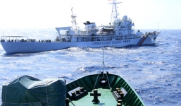 Tàu Việt Nam tiếp cận, cách giàn khoan Hải Dương 981 4 hải lý