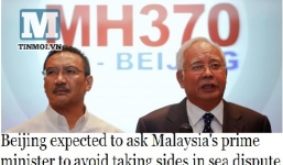 Căng thẳng trên Biển Đông: TQ dọa Malaysia “không nên tính toán sai lầm”