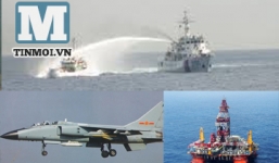 Tàu và trực thăng Trung Quốc xâm phạm biển Việt Nam