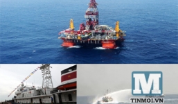 Tàu Cảnh sát biển Việt Nam tiếp cận giàn khoan Hải Dương 981