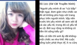 Nữ sinh Truyền hình bị 'ném đá' vì 'ngại người yêu đi xe cùi bắp'