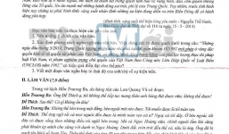 Chống Trung Quốc xâm lược biển Đông vào đề thi Văn, tốt nghiệp THPT