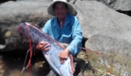 'Thủy quái' 4,2m giống rồng đã được xẻ thịt