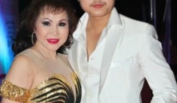 Vũ Hoàng Việt 'hộ tống' bồ già tỷ phú đi dự Đêm hội chân dài