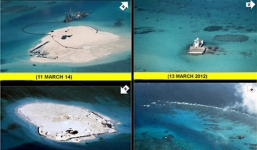 Tình hình biển Đông mới nhất ngày 13/6: Trung Quốc cải tạo 5 bãi đá ở Trường Sa