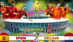 Lịch thi đấu World Cup 2014 đêm 13 - sáng 14/6: Siêu đại chiến Tây Ban Nha - Hà Lan