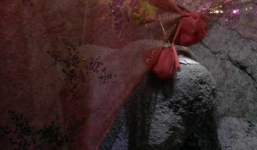 Phiến đá mang hình sản phụ lâm bồn ở ngôi đền cổ