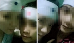 Hai cô gái 'tự sướng' trong đám tang ông