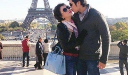 Vũ Hoàng Việt thân mật bên bồ già tỷ phú trong chuyến đi Pháp