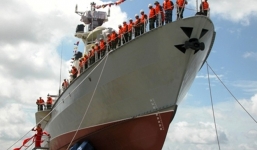 Hạ thủy thành công hai tàu tên lửa hiện đại do Việt Nam tự đóng