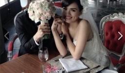 Diễm Hương lộ ảnh cưới sau những scandal muối mặt