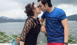 Vũ Hoàng Việt và bồ già tỷ phú hôn nhau đắm đuối giữa chốn đông người