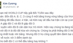 Thầy Văn Như Cương ra đề Toán liên quan đến World Cup