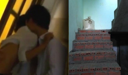 Mẹ chết lặng khi con gái làm “chuyện ấy” với bạn trai ngay cầu thang