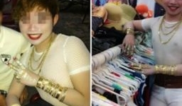 Choáng với chàng trai giả gái 'dát vàng' lên người