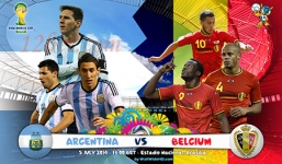 Tỷ lệ kèo trận Argentina đấu với Bỉ 23h ngày 5/7