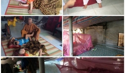 Xót xa ngôi chùa nghèo, sư già yếu nuôi đàn bé mồ côi