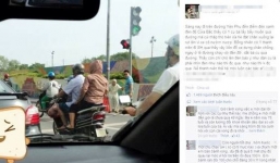 Bức ảnh thanh niên đi xe SH dẫn bà cụ qua đường gây tranh cãi