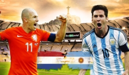 Lịch thi đấu BÁN KẾT World Cup 2014 hôm nay (10/7) - Hà Lan đấu với Argentina