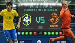 Lịch thi đấu tranh ba tư World Cup 2014 hôm nay - đêm 12/7 - sáng 13/7