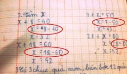 Bài Toán làm sai vẫn được điểm 10 gây xôn xao