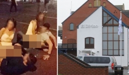 Hai cặp đôi thản nhiên 'mây mưa' trước cửa quán bar