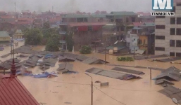 Lạng Sơn chìm trong biển nước vì bão Thần Sấm