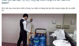 Sốc: Sân bay TSN cho khách hàng uống nước từ toilet?