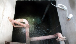 Xác chuột, chó chết, xương trắng ngập đầy bể nước chung cư