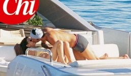 Chưa ly dị vợ, Buffon công khai hôn bồ nhí trên du thuyền hạng sang