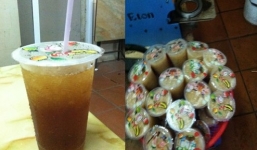 Cận cảnh trà đào ngon rẻ chế biến từ...nước máy