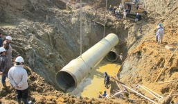 Khởi tố vụ án vỡ đường ống nước sông Đà 