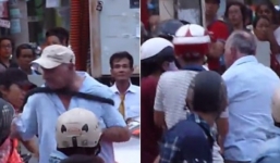 Sốc: Tài xế taxi dùng lốp xe quàng cổ, “quật ngã” khách Tây