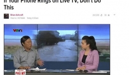 Cảnh ném điện thoại trên truyền hình Việt Nam chấn động thế giới