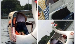 Hà Nội: Cặp đôi thản nhiên 'mây mưa' khi đạp vịt gây sốc