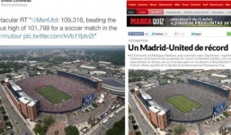 Marca bị tố làm giả hiện trường trận M.U - Real