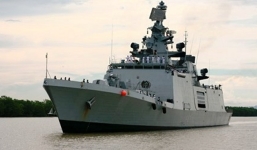 Tàu chiến hiện đại nhất Ấn Độ đến Việt Nam