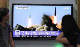 Triều Tiên bắn 3 quả tên lửa khi Giáo hoàng Francis đến Seoul