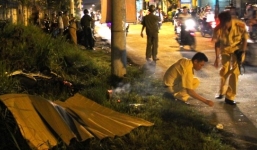 Chồng đâm vào cột điện tử vong, vợ ngất lịm khi đến nhận thi thể