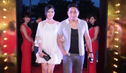 Minh Tiệp dẫn vợ “hoa hậu” đi xem phim 