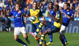 Leicester 1–1 Arsenal: Pháo thủ tiếp tục bị chia điểm