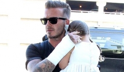 Beckham gãy tay vì chạy xe phân khối lớn trốn papazazzi