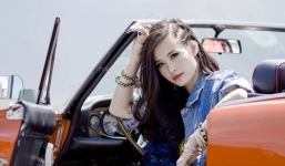 Đông Nhi tự tin khoe dáng bên chiếc 'xế hộp' mui trần  