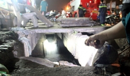 Mưa lớn, bé trai bị nước cuốn xuống cống, mất tích