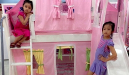 Bạn trai Phi Thanh Vân đưa con gái cưng đi chơi trung thu