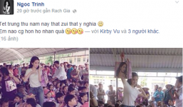 Ngọc Trinh bị fan 'ném đá' vì in hình nude lên túi quà từ thiện