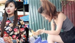 'Hot girl bánh tráng trộn' Hà Nội khiến dân mạng ngất ngây