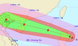 Bão Kalmaegi giật cấp 17 sẽ vào biển Đông rạng sáng mai