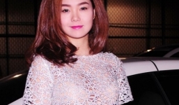 Minh Hằng lái xe bạc tỉ xem X-Factor